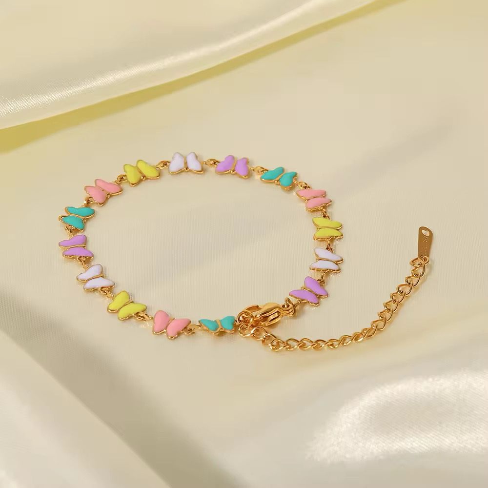 Charm butterfly anklet