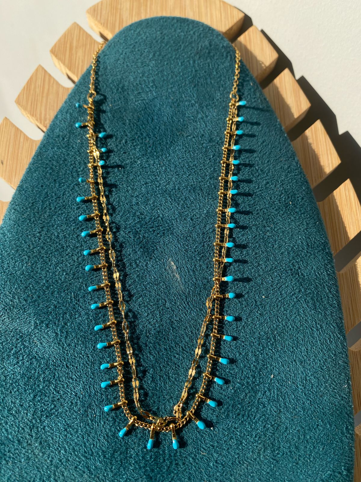Dainty turquoise necklace