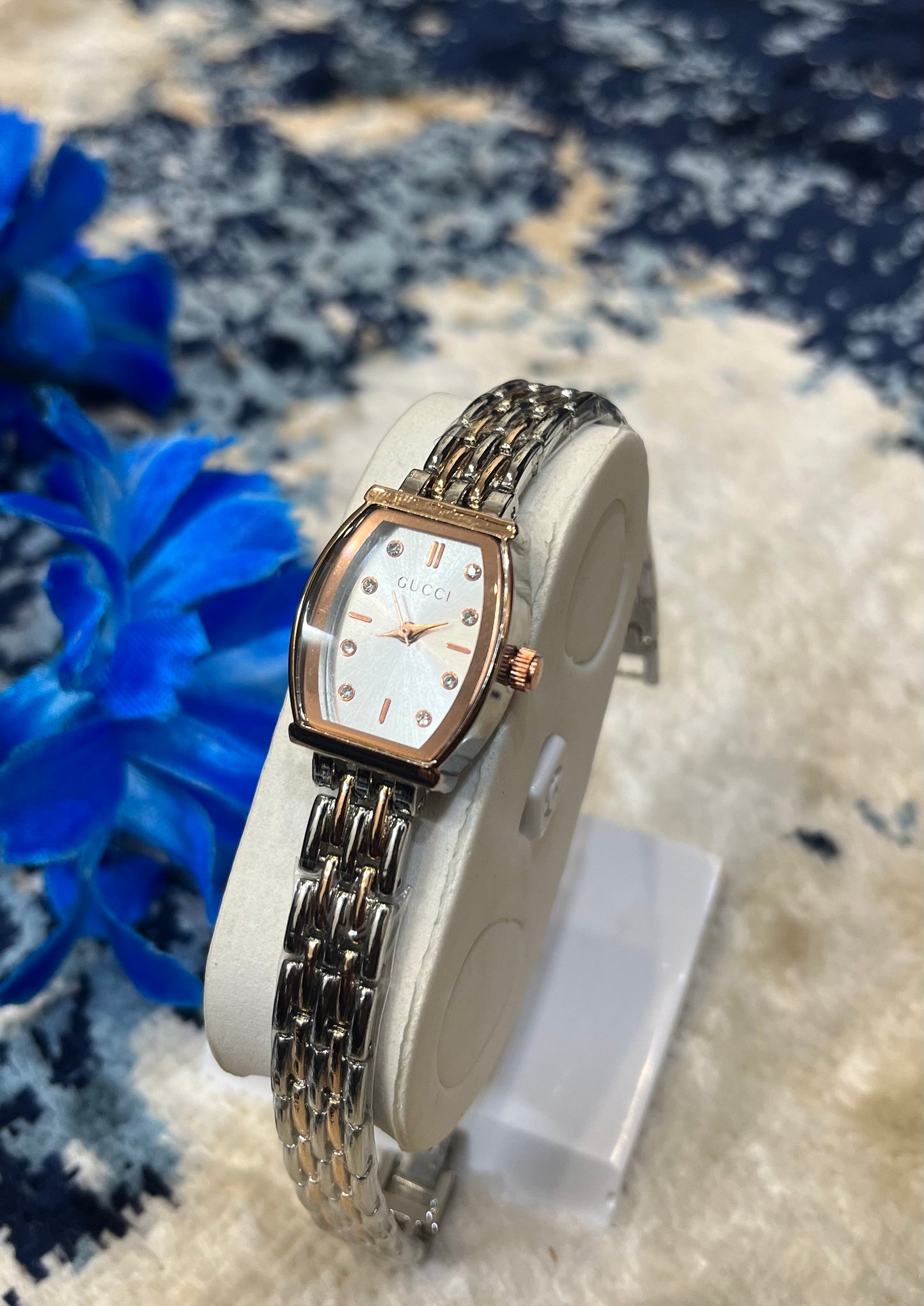 Gucci mini two tone (silver & rose)