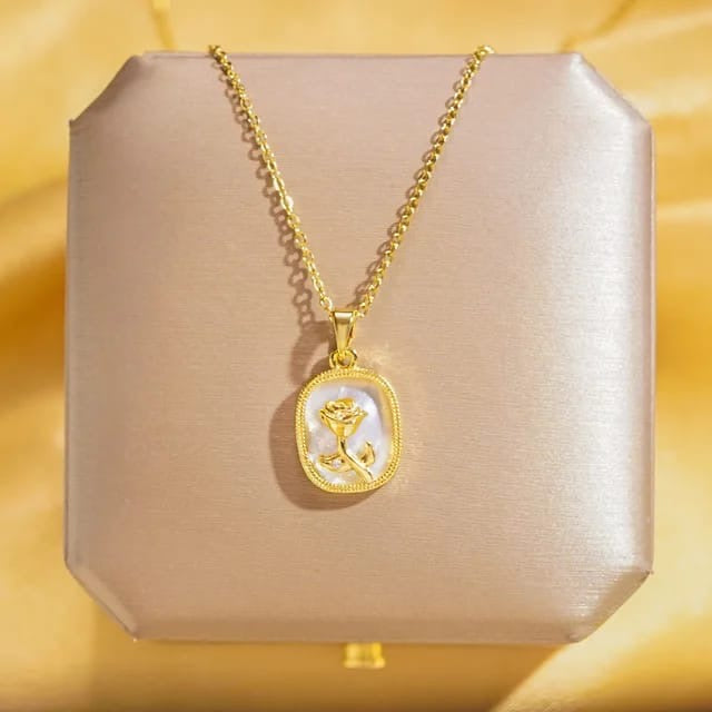 Vintage Rose Necklace