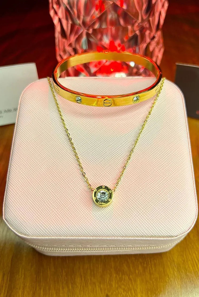 Love Bangle & Necklace Set