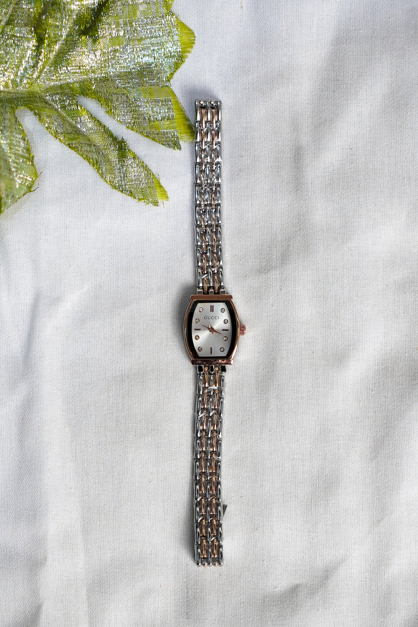 Gucci mini two tone (silver & rose)