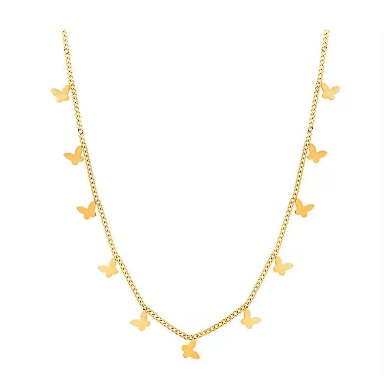 Butterfly chain necklace