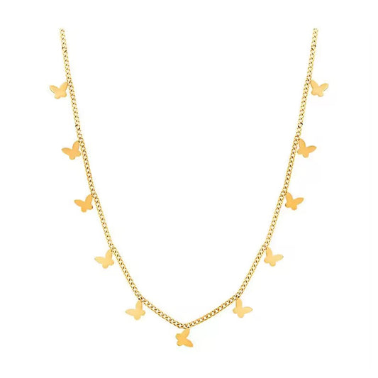 Butterfly chain necklace