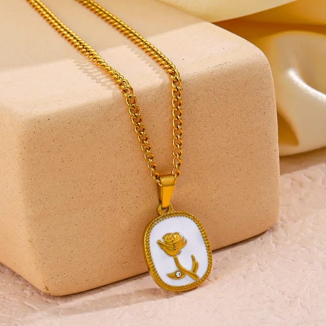 Vintage Rose Necklace
