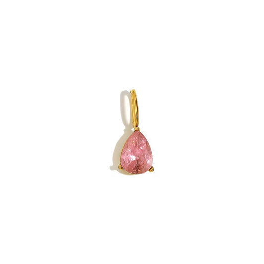 Rose quartz pendant 18k