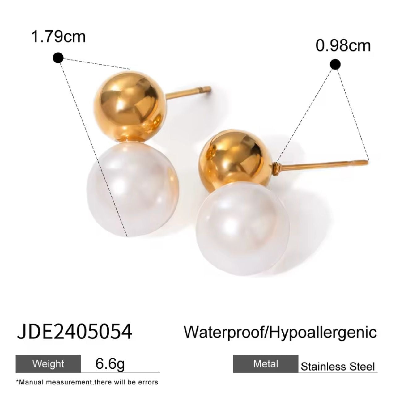 Pearl Studs 18k