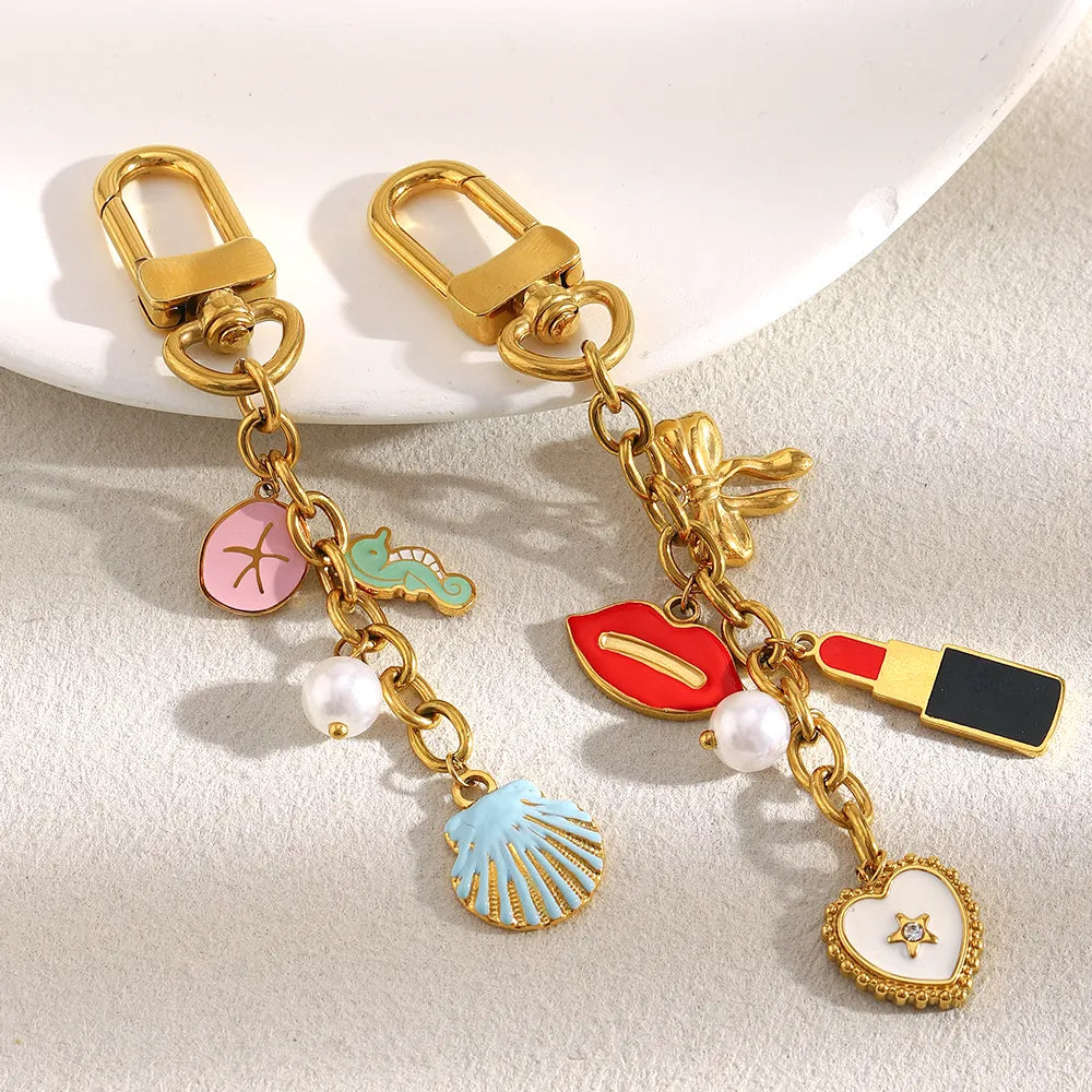 Playful Luxe Charm Keychain