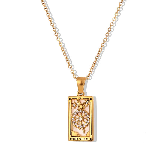 Mystic Wheel Tarot Necklace